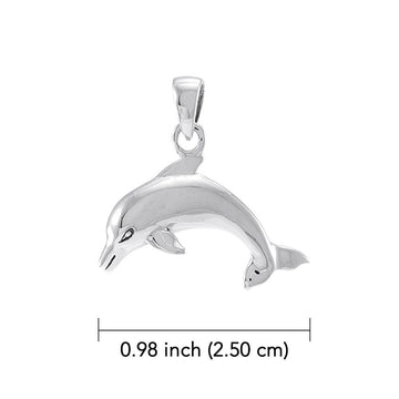 Dolphin 14K White Gold Pendant WTP1016 - Jewelry